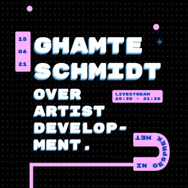 Ghamte Schmidt (Bureau Punt) over artist development